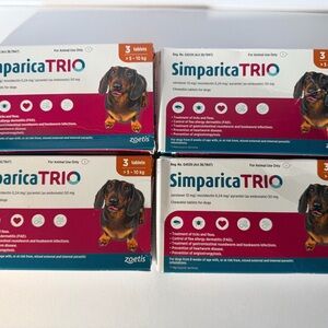 Simparica Trio for Dogs 11.2 - 22 lbs - 12 Month Supply